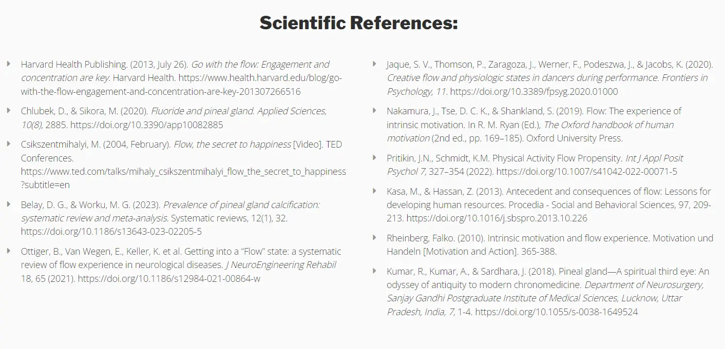 Deep Flow Code Scientific References